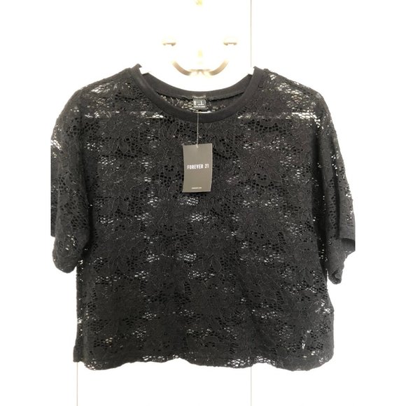 Forever 21 | Lace Crop Top Medium - Picture 1 of 5